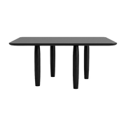 Black oak square coffee table 80 x 80 cm Oku - NORR11 - The Cool Republic