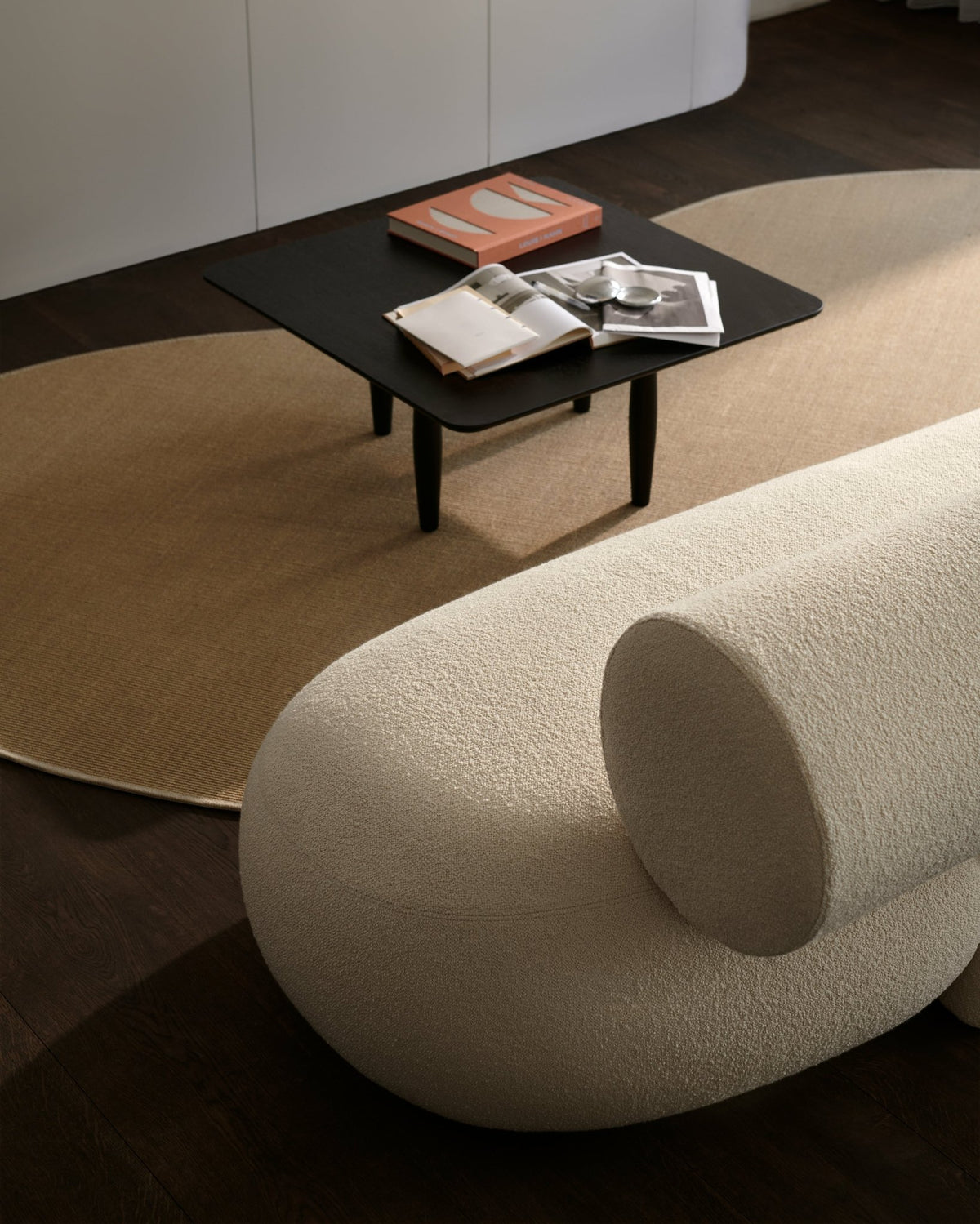 Black oak square coffee table 80 x 80 cm Oku - NORR11 - The Cool Republic