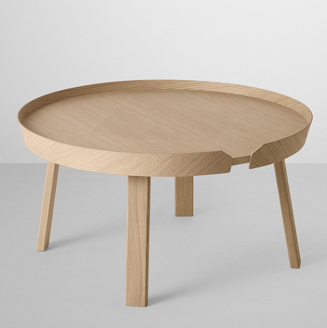 Table basse chêne 72 cm Around - Muuto - The Cool Republic