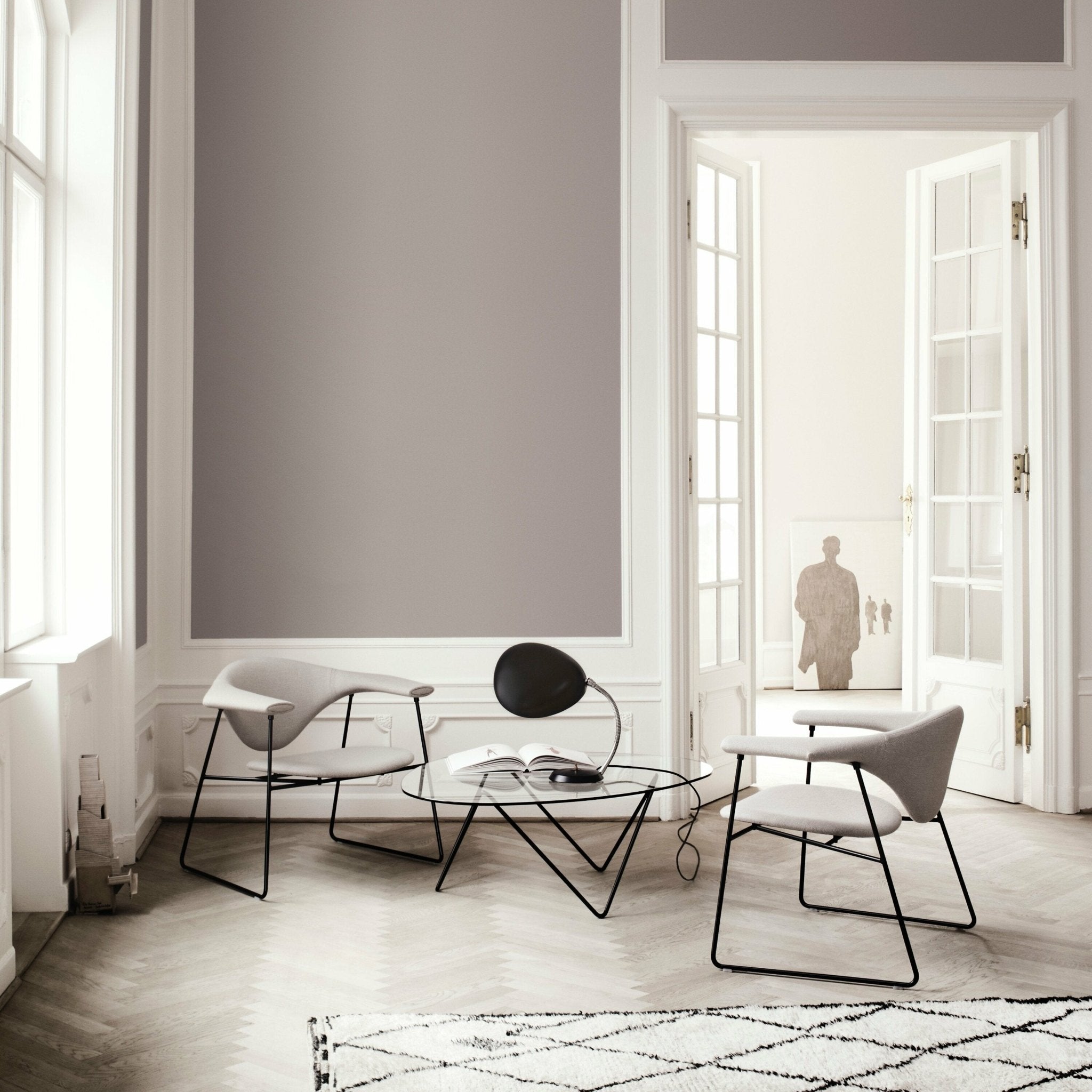 Table basse circulaire cuir marron 70 cm Adnet - Gubi - The Cool Republic