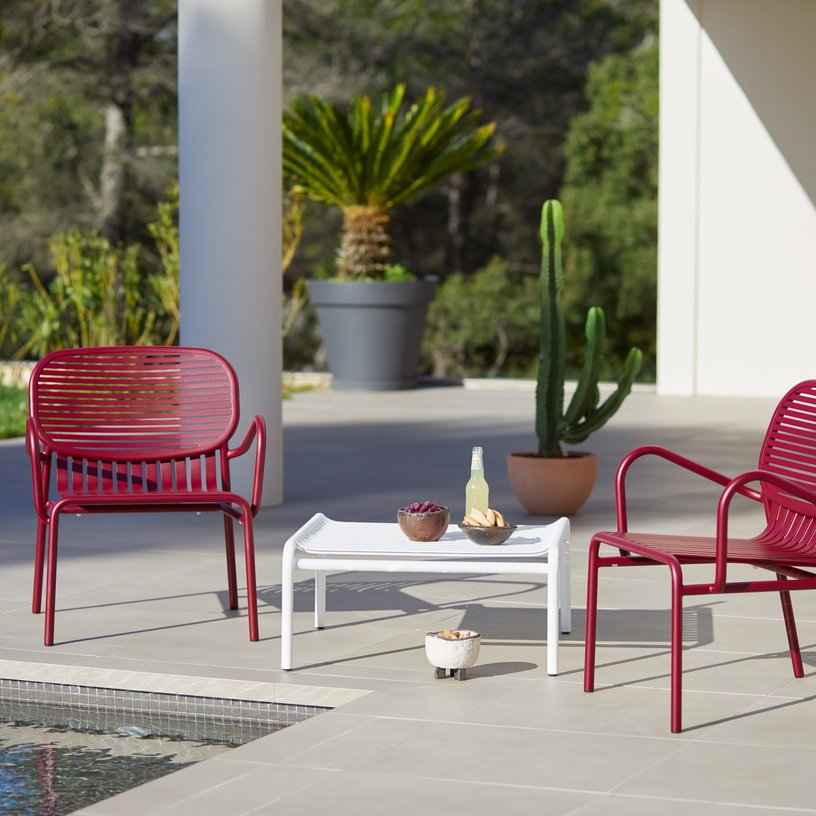 Table basse de jardin blanche Week - End - Petite Friture - The Cool Republic