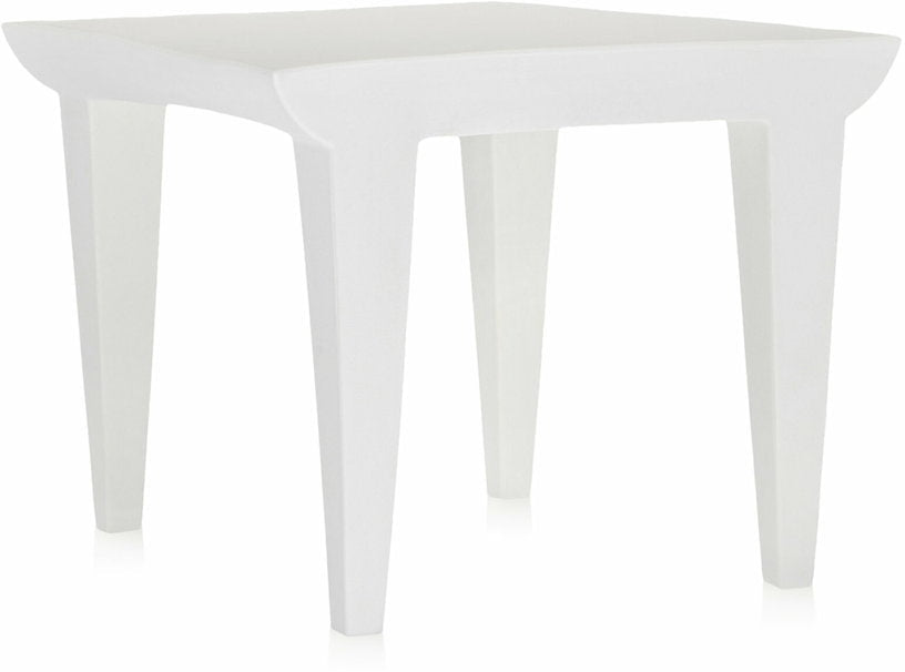 Table basse de jardin carrée blanche Bubble Club - Kartell - The Cool Republic