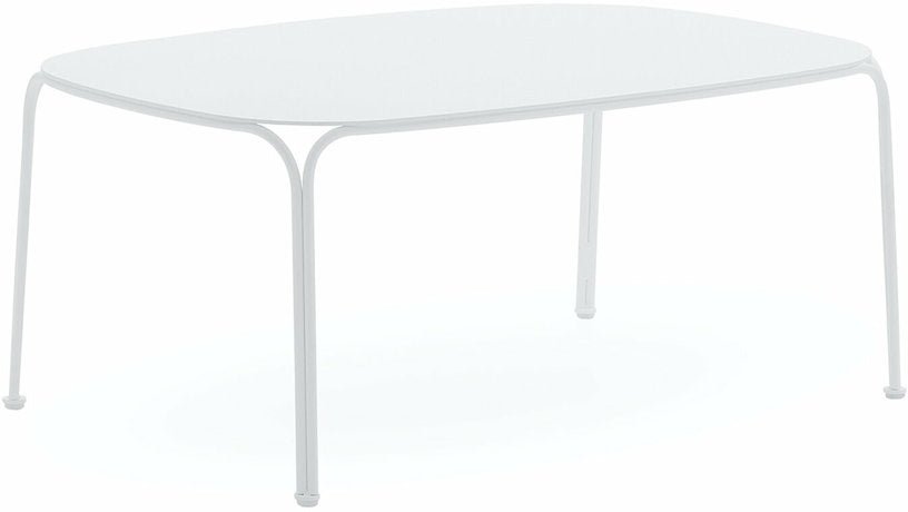 Table basse de jardin en acier blanc 38 cm Hiray - Kartell - The Cool Republic