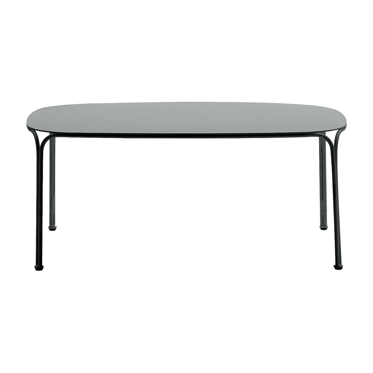 Table basse de jardin en acier noir 38 cm Hiray - Kartell - The Cool Republic