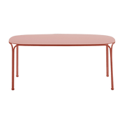Table basse de jardin en acier rouge 38 cm Hiray - Kartell - The Cool Republic