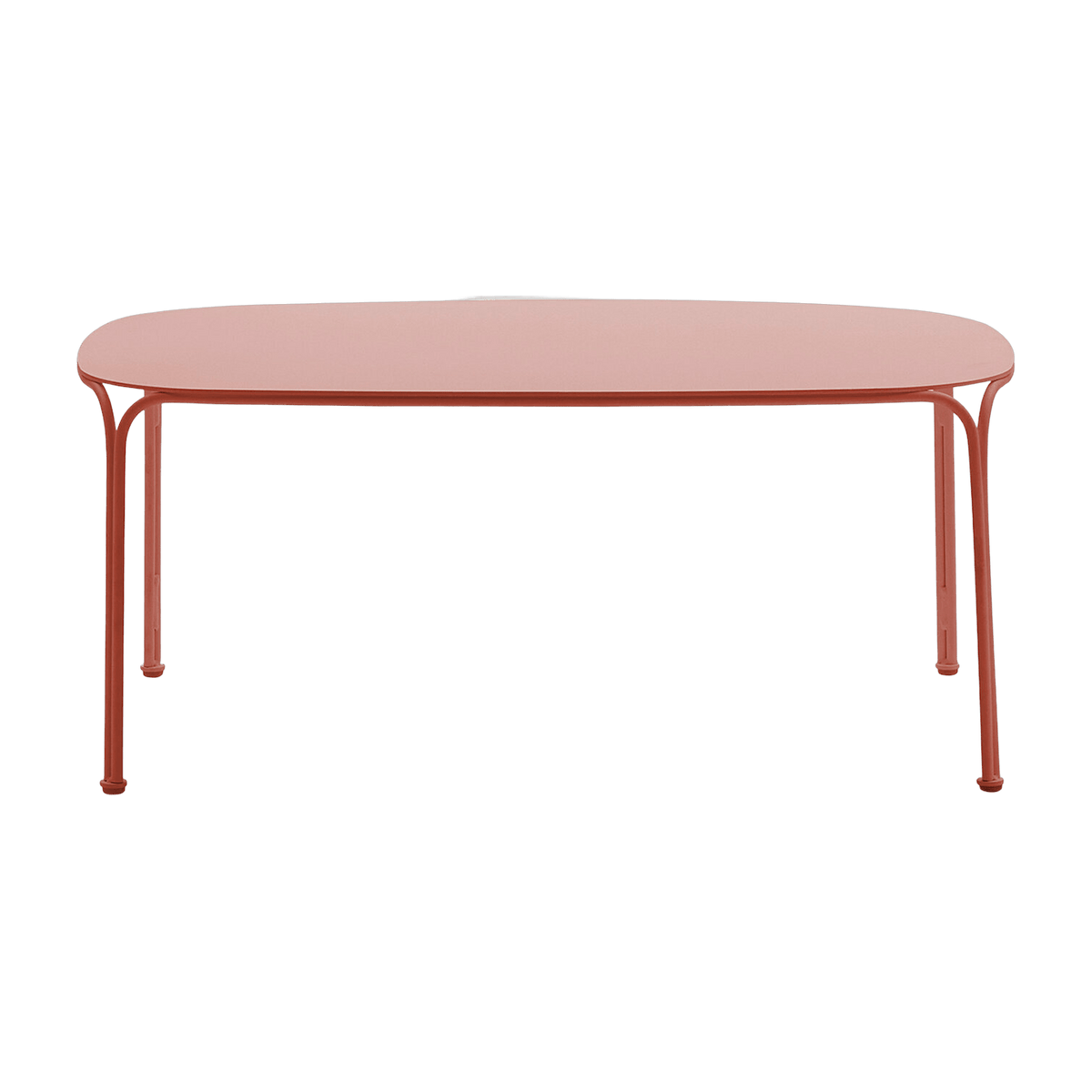 Table basse de jardin en acier rouge 38 cm Hiray - Kartell - The Cool Republic