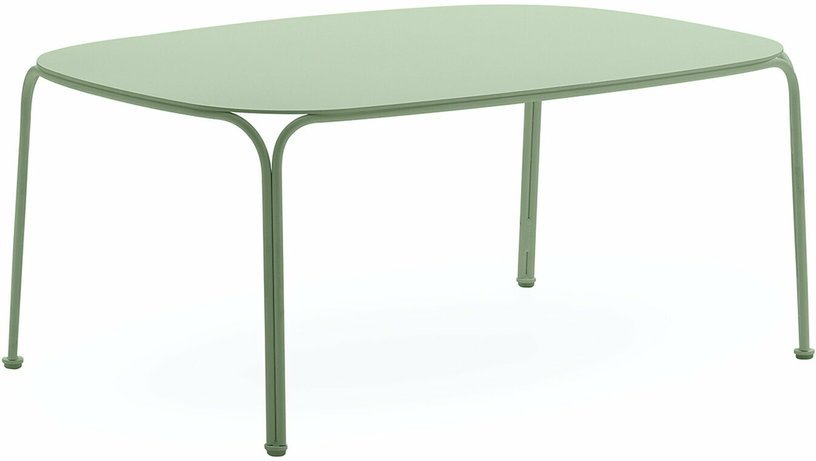Table basse de jardin en acier vert 38 cm Hiray - Kartell - The Cool Republic