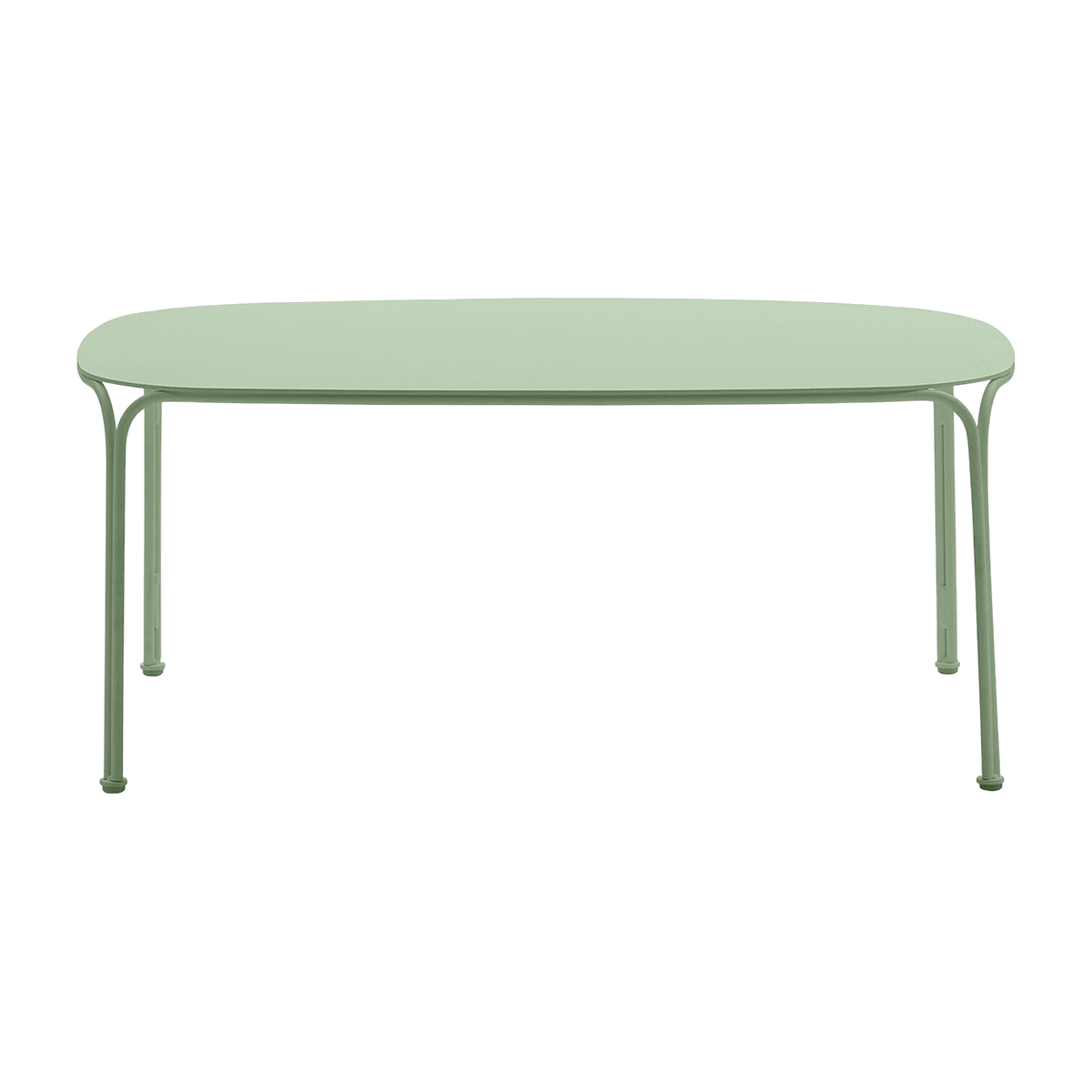 Table basse de jardin en acier vert 38 cm Hiray - Kartell - The Cool Republic