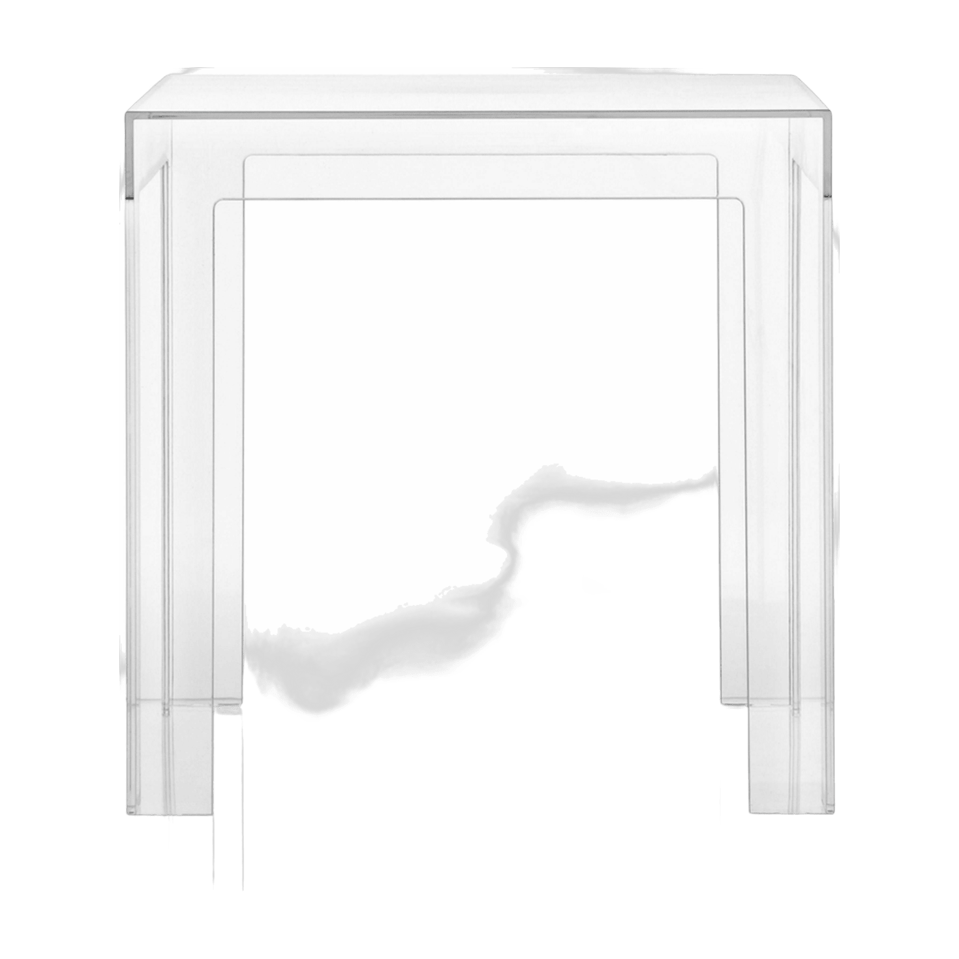 Table basse design transparente Jolly - Kartell - The Cool Republic