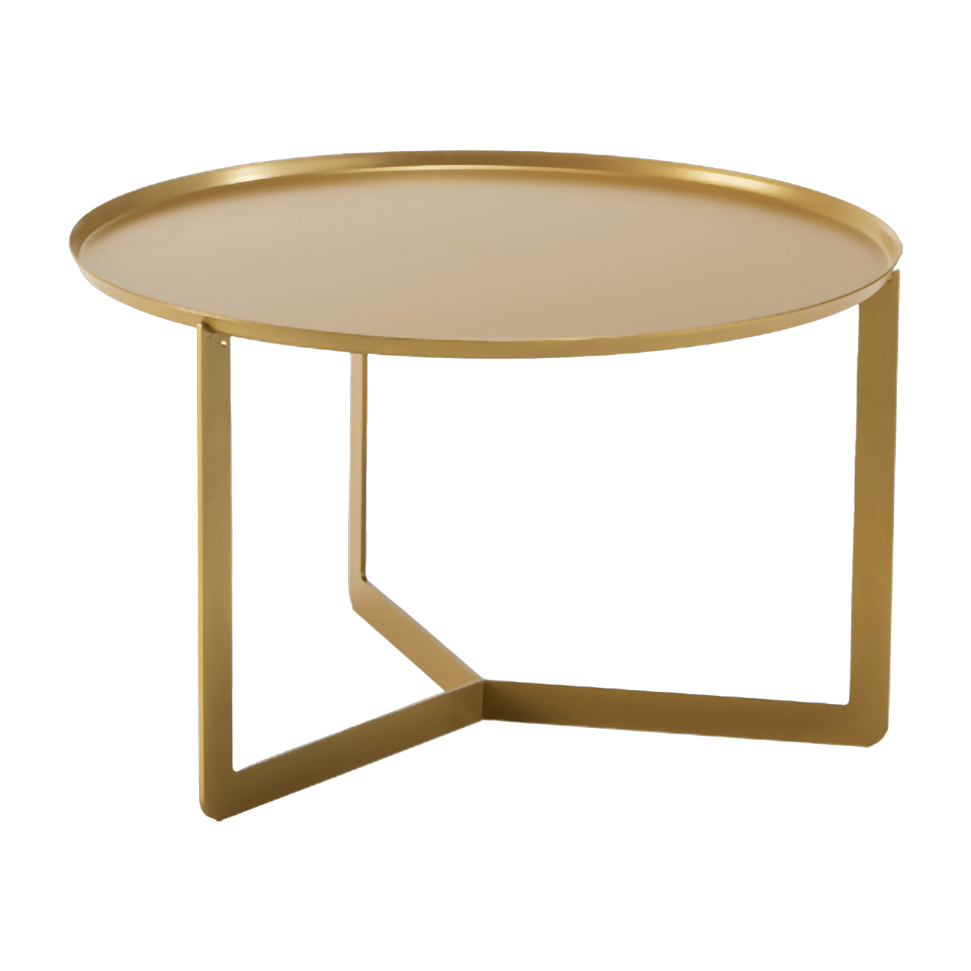 Table Basse dorée Round 2 - Meme Design - The Cool Republic