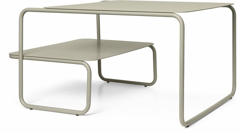 Table basse en acier beige 60 x 80 cm Level - Ferm Living - The Cool Republic