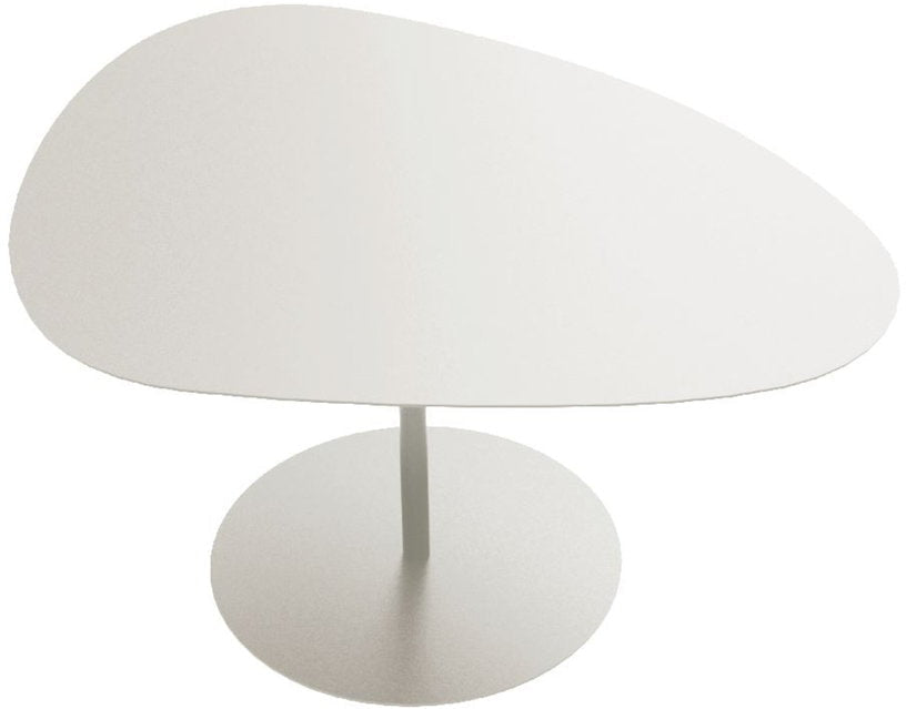 Table basse en acier blanc Galet n°2 - Matière Grise - The Cool Republic