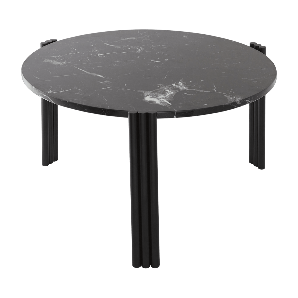 Table basse en acier et marbre noir 35 x 60 cm Tribus - AYTM - The Cool Republic