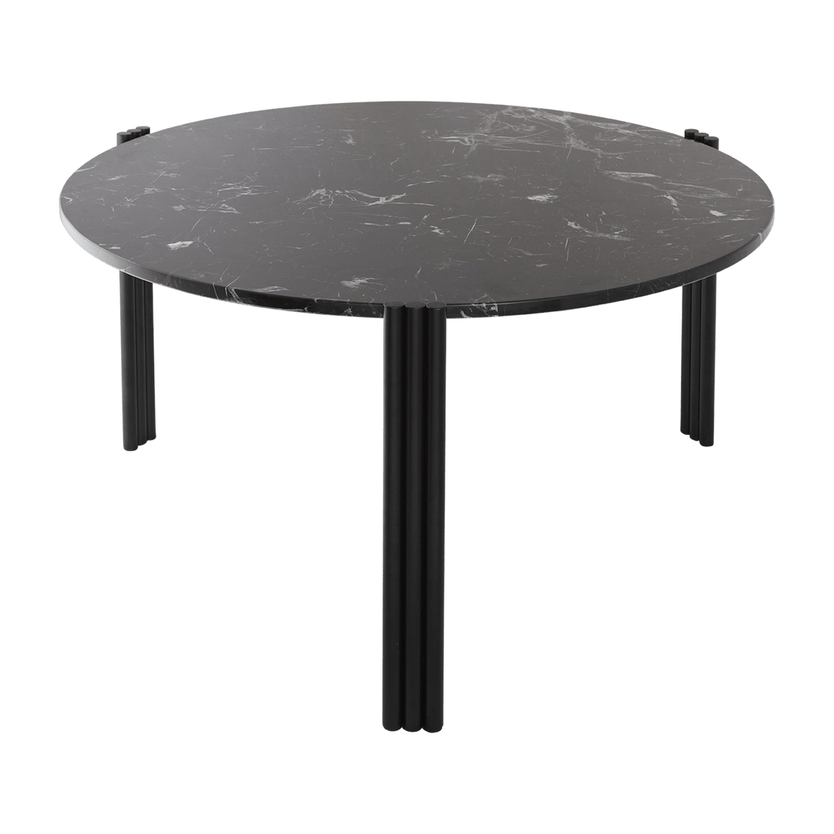 Table basse en acier et marbre noir 45 x 80 cm Tribus - AYTM - The Cool Republic