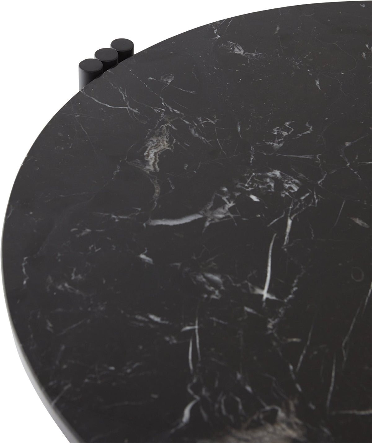 Table basse en acier et marbre noir 45 x 80 cm Tribus - AYTM - The Cool Republic