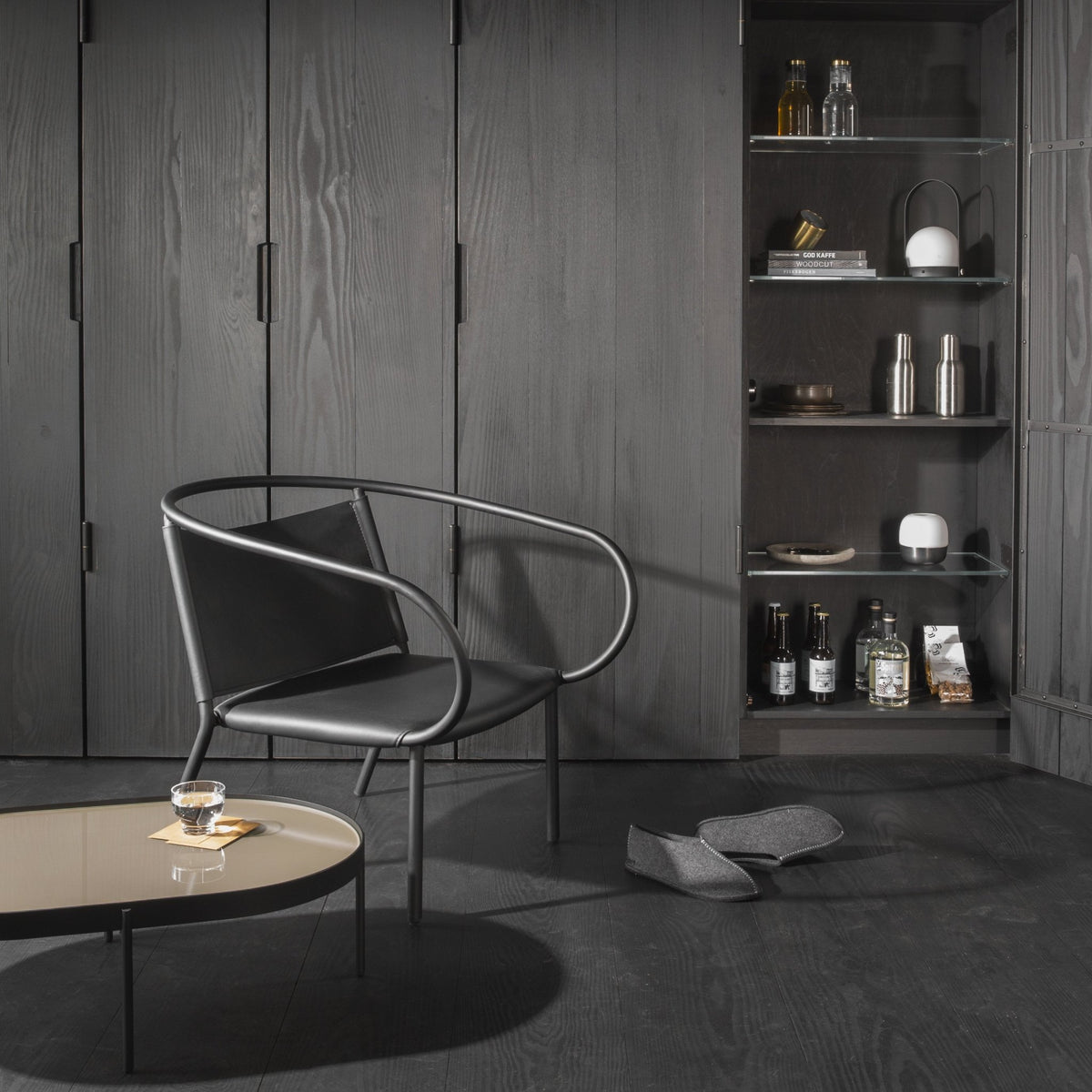 Table basse en acier marron 96 cm NoNo - Audo - The Cool Republic