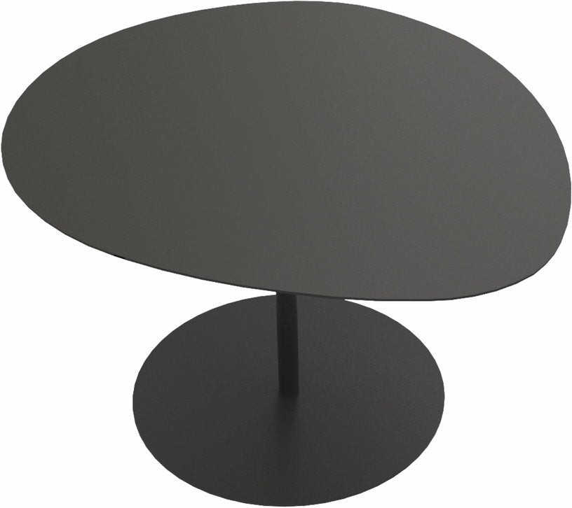 Table basse en acier mat anthracite 37 cm Galet 03 - Matière Grise - The Cool Republic