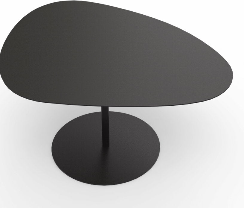 Table basse en acier mat anthracite 39 cm Galet 02 - Matière Grise - The Cool Republic
