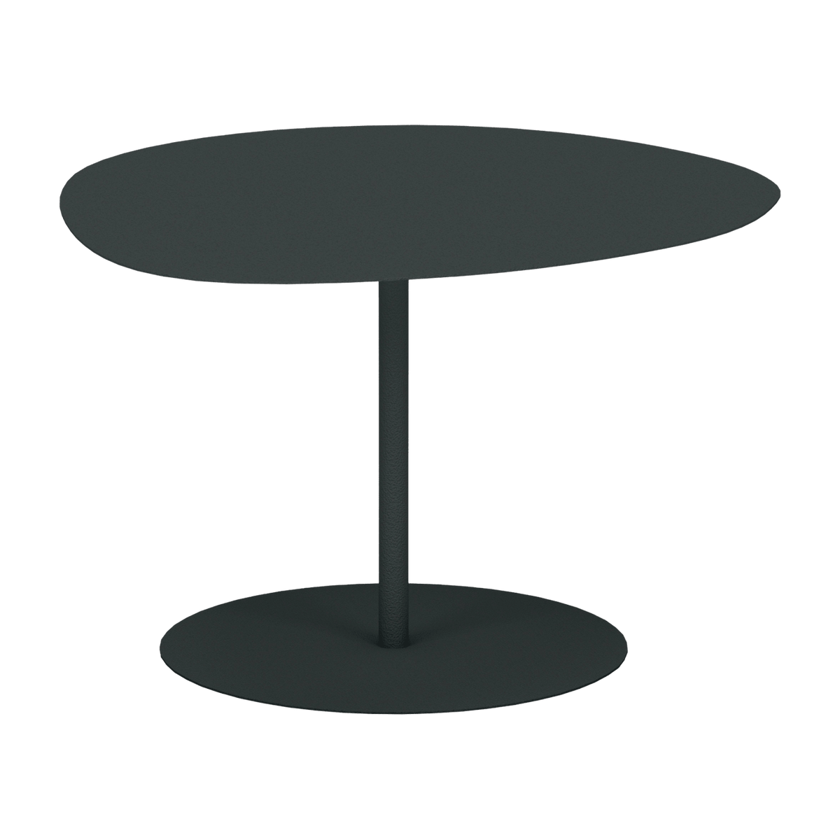 Table basse en acier mat anthracite 40 cm Galet 01 - Matière Grise - The Cool Republic