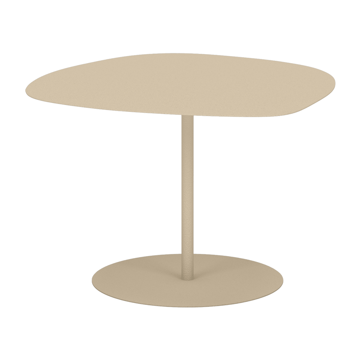 Table basse en acier mat crème 37 cm Galet 03 - Matière Grise - The Cool Republic
