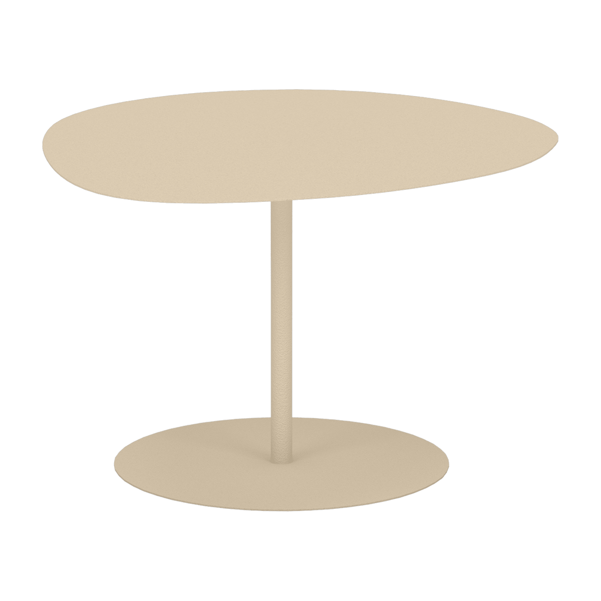 Table basse en acier mat crème 40 cm Galet 01 - Matière Grise - The Cool Republic