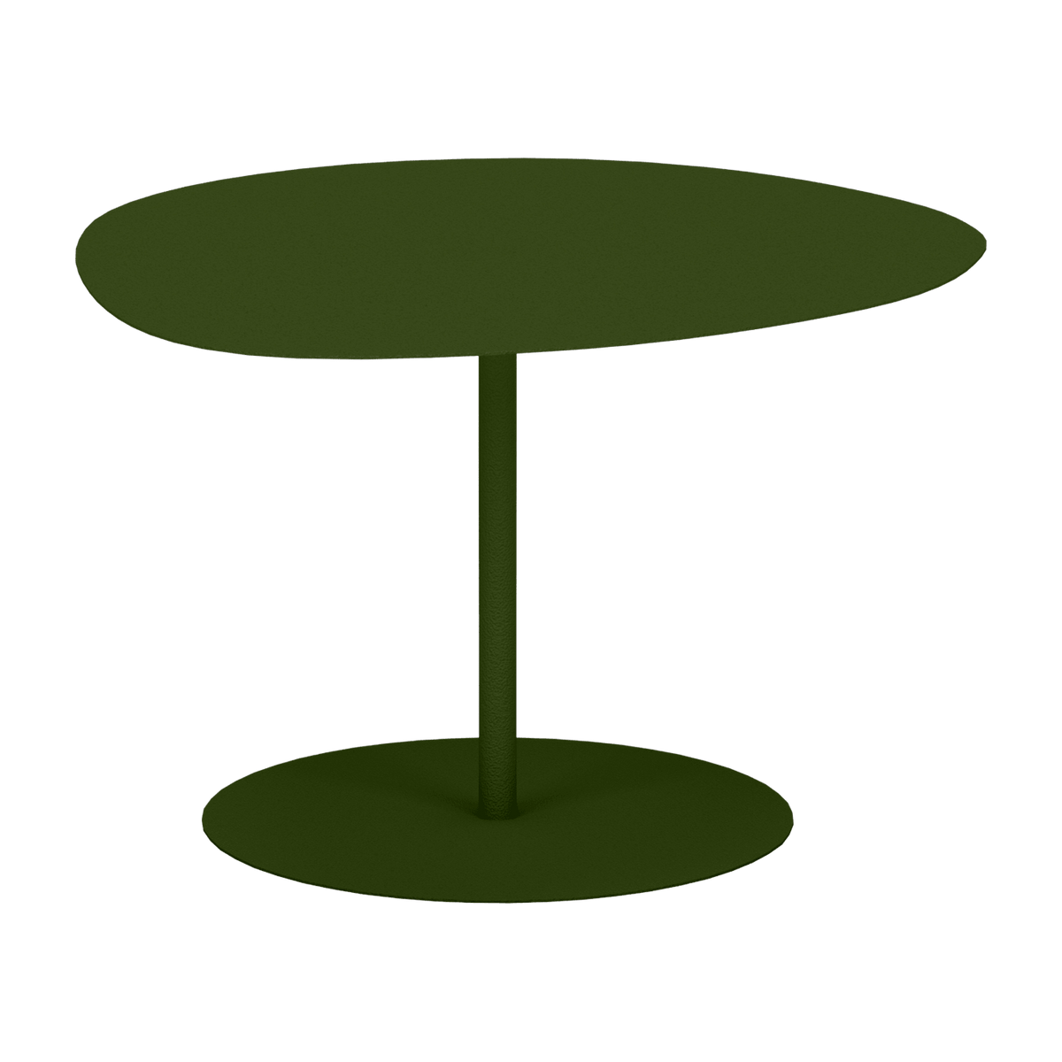 Table basse en acier mat kaki 40 cm Galet 01 - Matière Grise - The Cool Republic