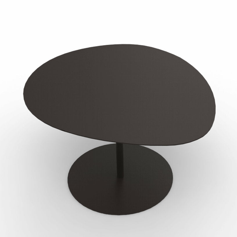 Table basse en acier mat noir mat 37 cm Galet 03 - Matière Grise - The Cool Republic