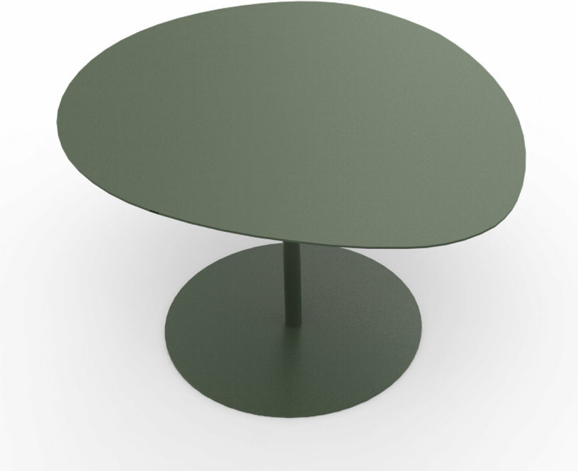 Table basse en acier mat olive 37 cm Galet 03 - Matière Grise - The Cool Republic