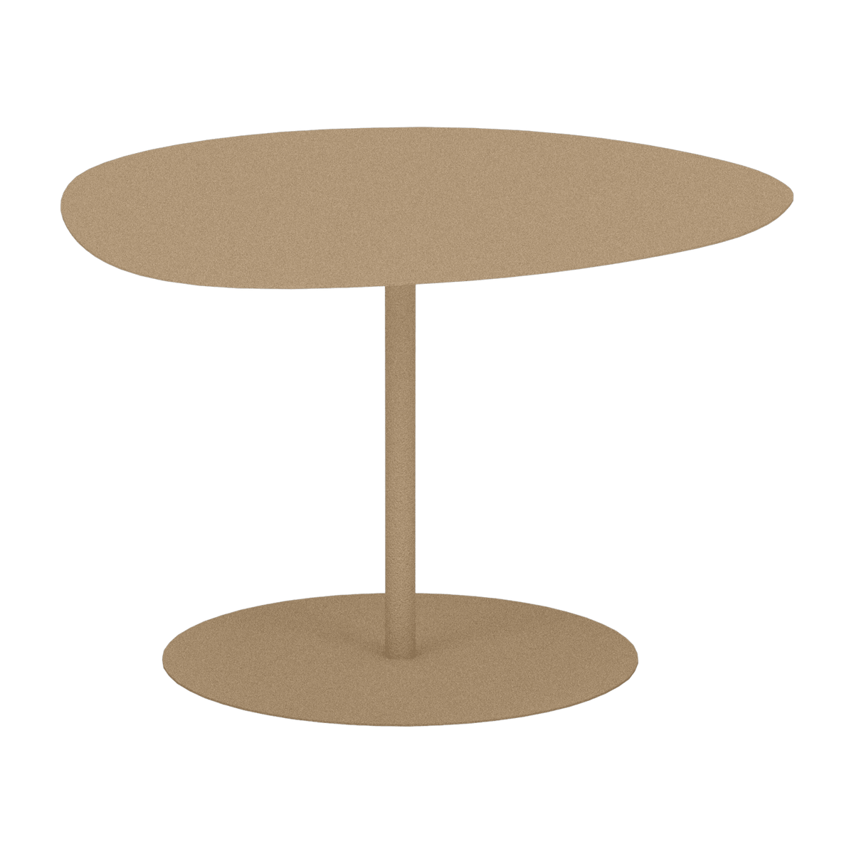 Table basse en acier mat sable 40 cm Galet 01 - Matière Grise - The Cool Republic