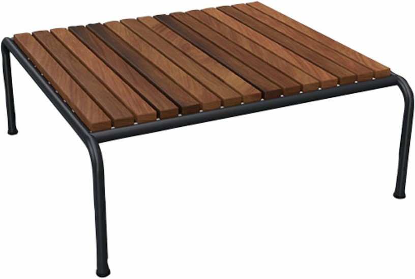 Table basse en acier noir et frêne thermo - traité AVON - Houe - The Cool Republic