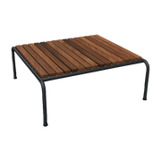 Table basse en acier noir et frêne thermo-traité AVON - Houe - The Cool Republic