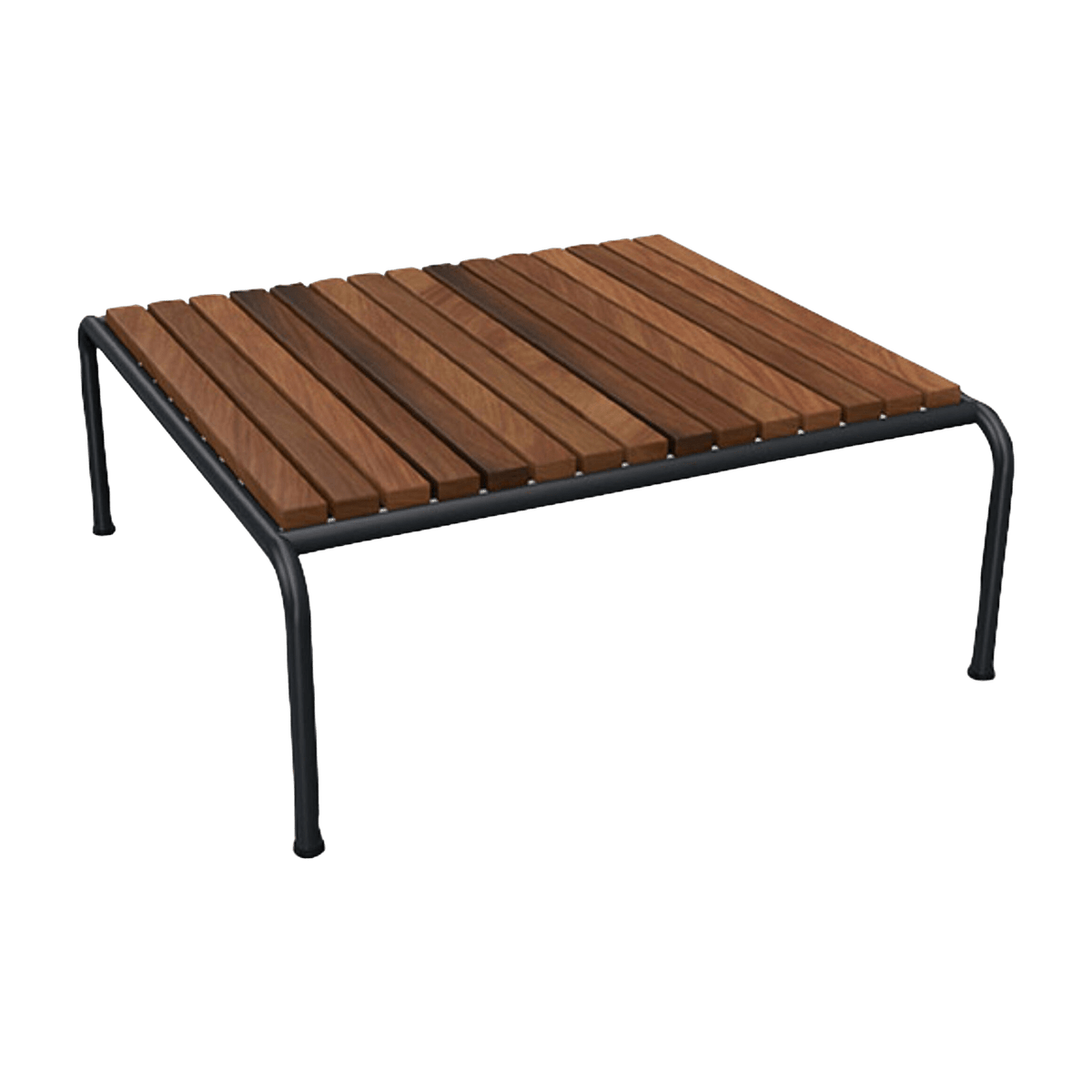 Table basse en acier noir et frêne thermo-traité AVON - Houe - The Cool Republic