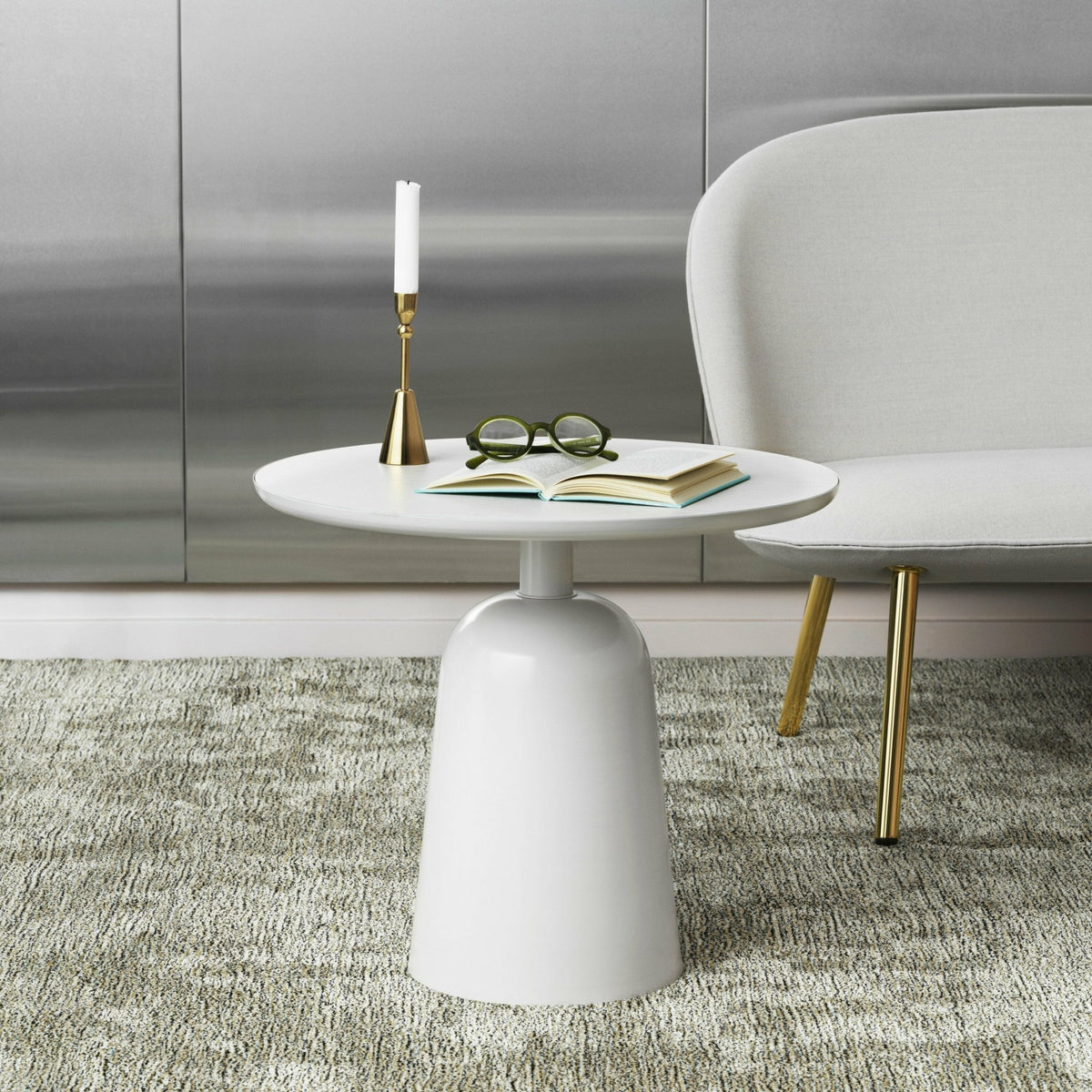 Table basse en acier warm grey Turn table Warm Grey - Normann Copenhagen - The Cool Republic