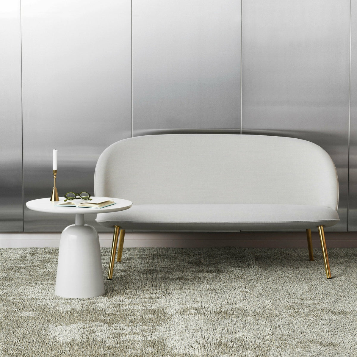 Table basse en acier warm grey Turn table Warm Grey - Normann Copenhagen - The Cool Republic
