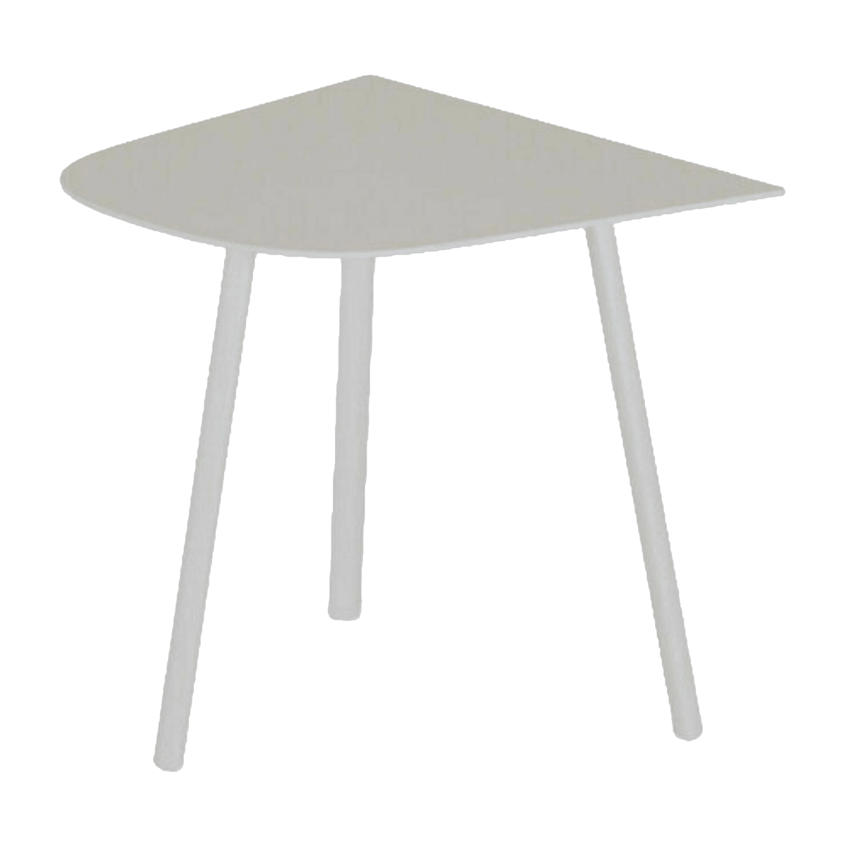 Table basse en aluminium blanc crème 56 x 38 cm Mosaiko - Fast Spa - The Cool Republic