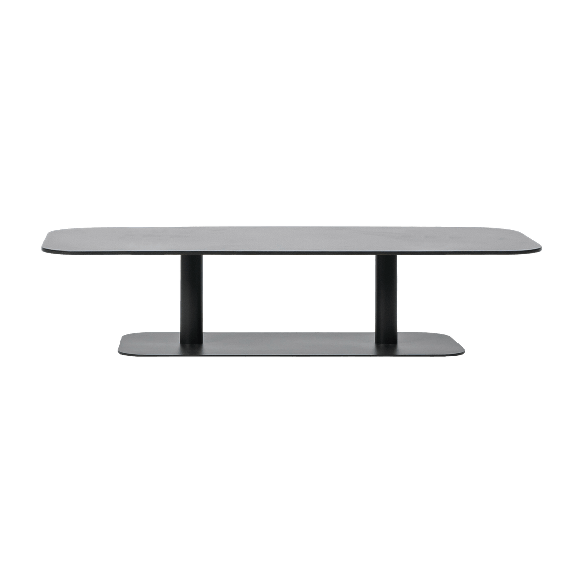 Table basse en aluminium gris 129 x 45 cm Kodo - Vincent Sheppard - The Cool Republic