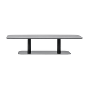 Table basse en aluminium gris 129 x 45 cm Kodo - Vincent Sheppard - The Cool Republic