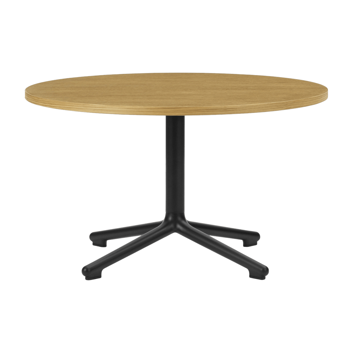 Table basse en aluminium noir et en chêne 70 cm Lunar Oak - Normann Copenhagen - The Cool Republic