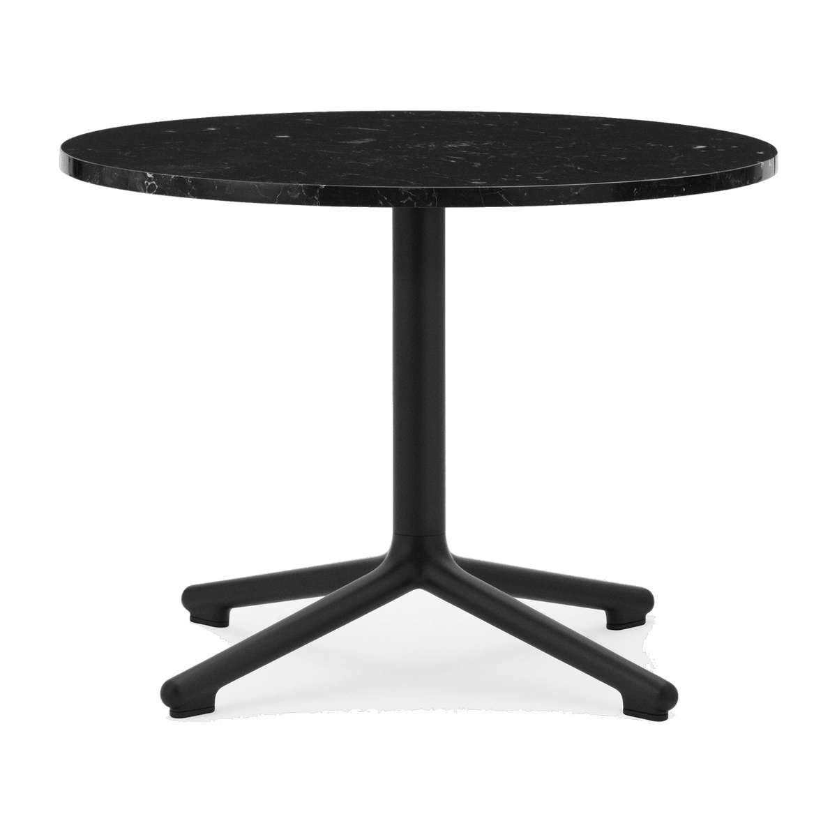 Table basse en aluminium noir et en marbre 60 cm Lunar Marble - Normann Copenhagen - The Cool Republic
