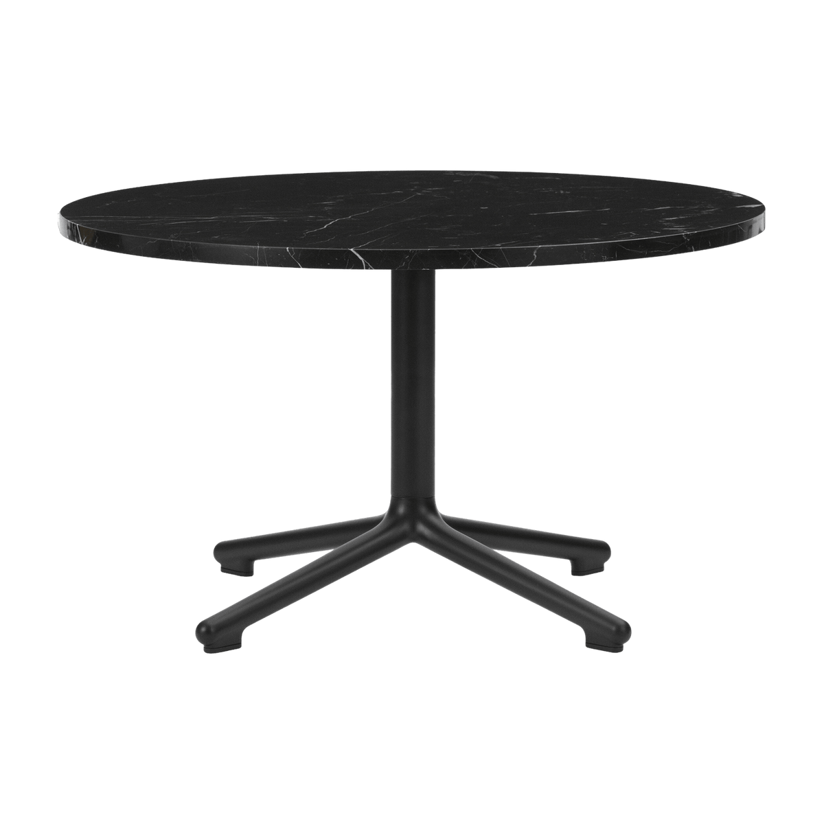 Table basse en aluminium noir et en marbre 70 cm Lunar Marble - Normann Copenhagen - The Cool Republic