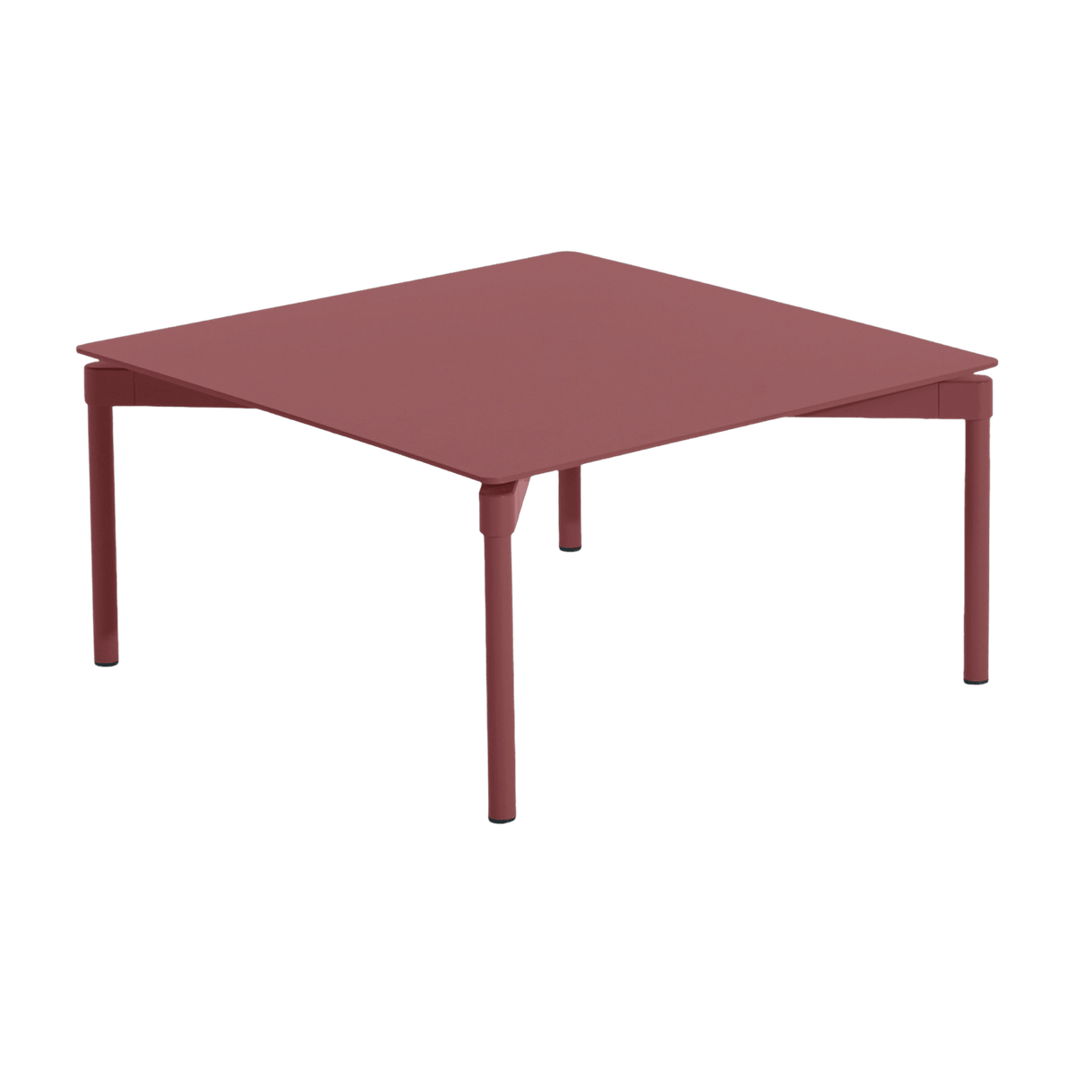 Red brown aluminum coffee table Fromme - Petite Friture - The Cool Republic