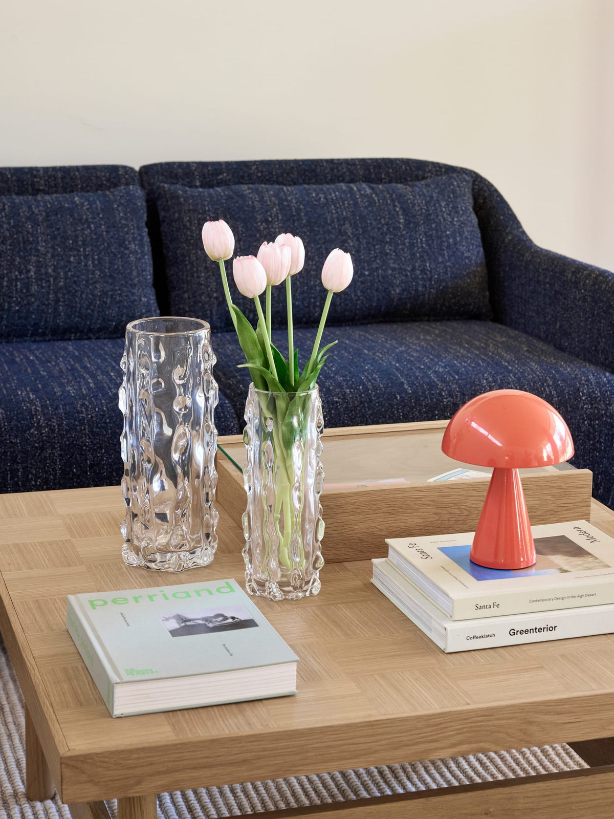 Table basse en bois de chêne naturel 82x82x40cm Skak - Hübsch — vue 6