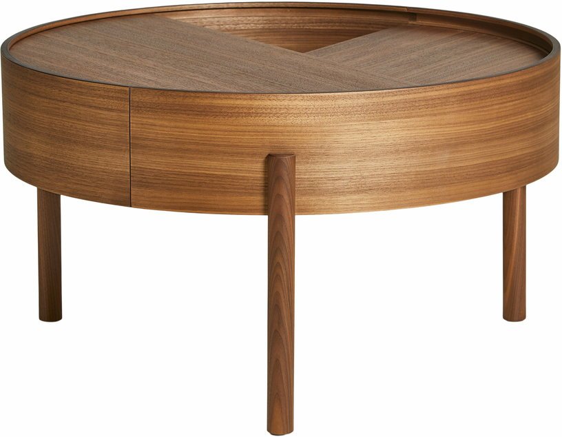 Table basse en bois de noyer 66x38cm Arc - Woud - The Cool Republic