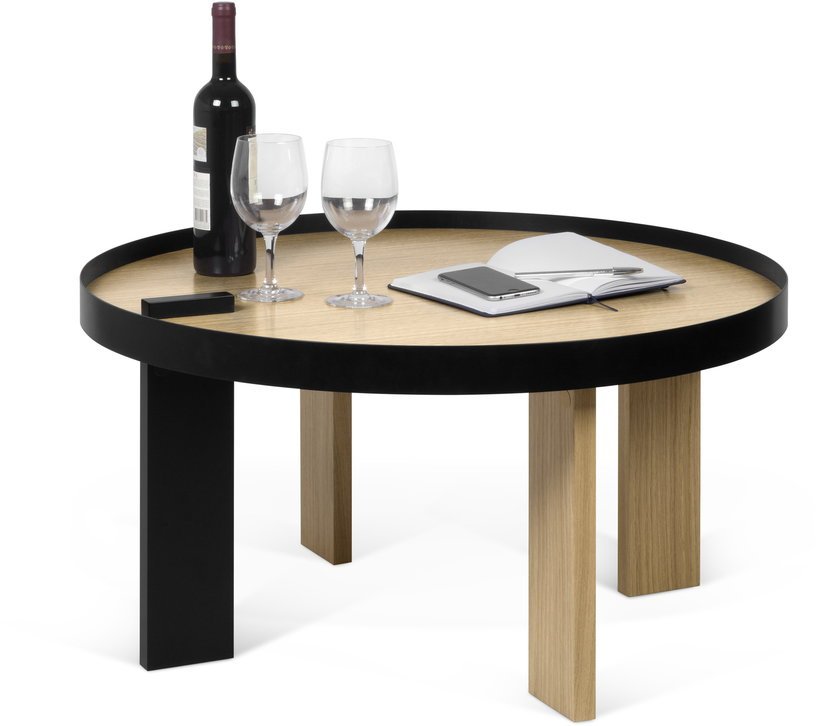 Table basse en bois et en métal noir Bruno - TEMAHOME - The Cool Republic
