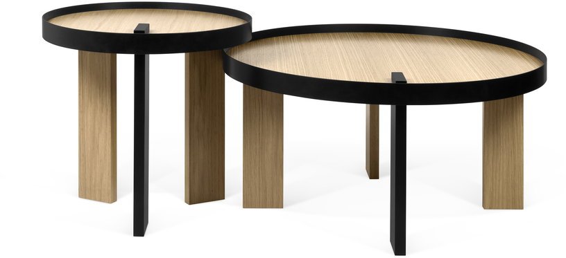Table basse en bois et en métal noir Bruno - TEMAHOME - The Cool Republic