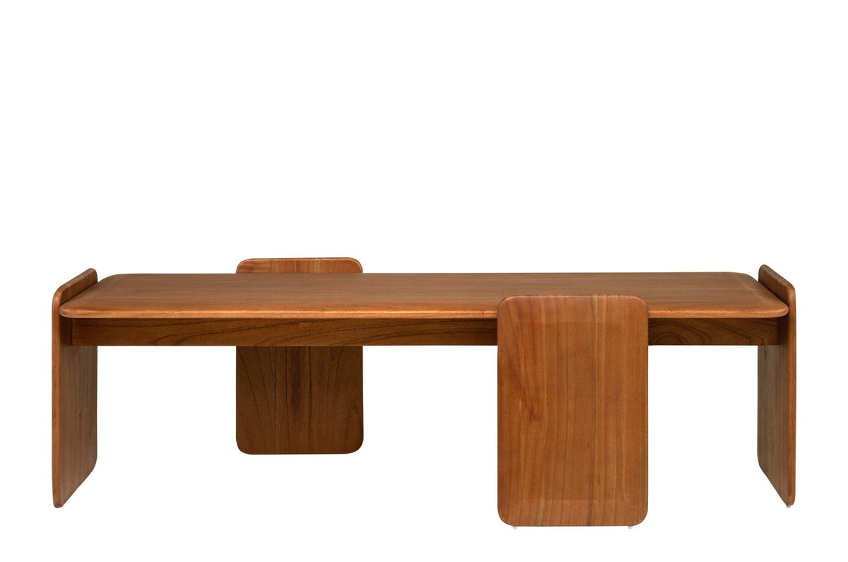 Table basse en bois mindi 155x50x46cm Mika - Versmissen - The Cool Republic