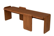 Table basse en bois mindi 155x50x46cm Mika - Versmissen - The Cool Republic