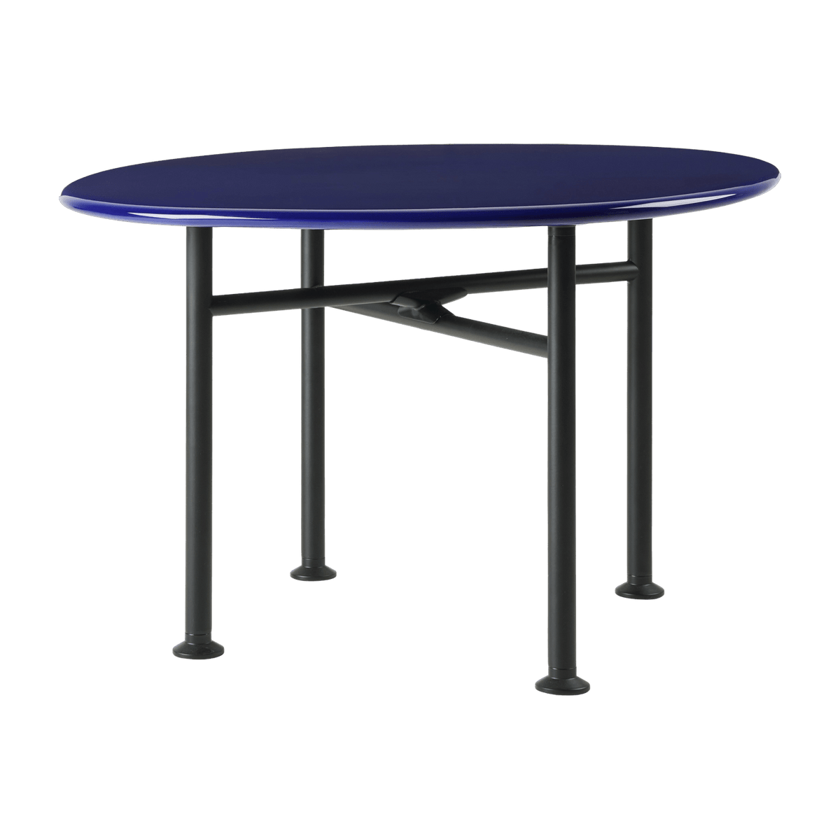 Table basse en céramique bleu pacifique 60x60 cm Carmel - Gubi - The Cool Republic