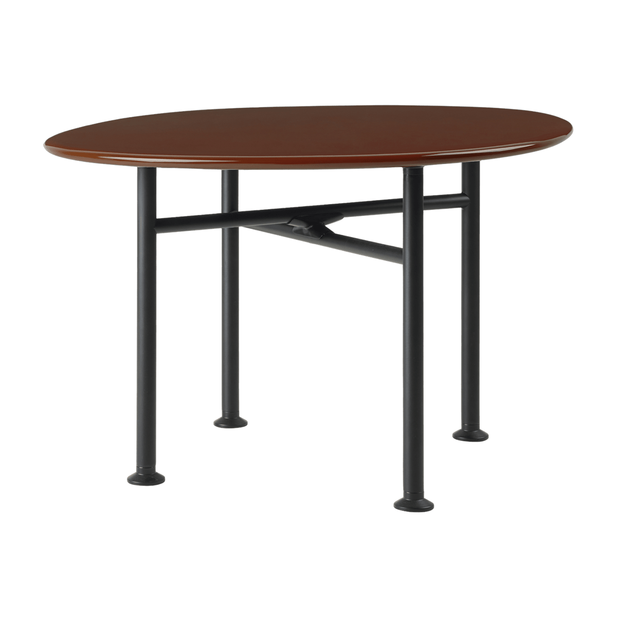 Table basse en céramique rouge rocheux 60x60 cm Carmel - Gubi - The Cool Republic