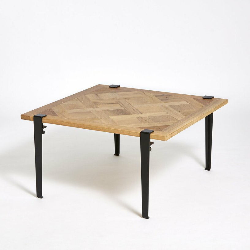 Table basse en chêne clair et pieds noirs Versailles - TipToe - The Cool Republic